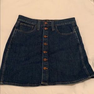 Madewell denim skirt